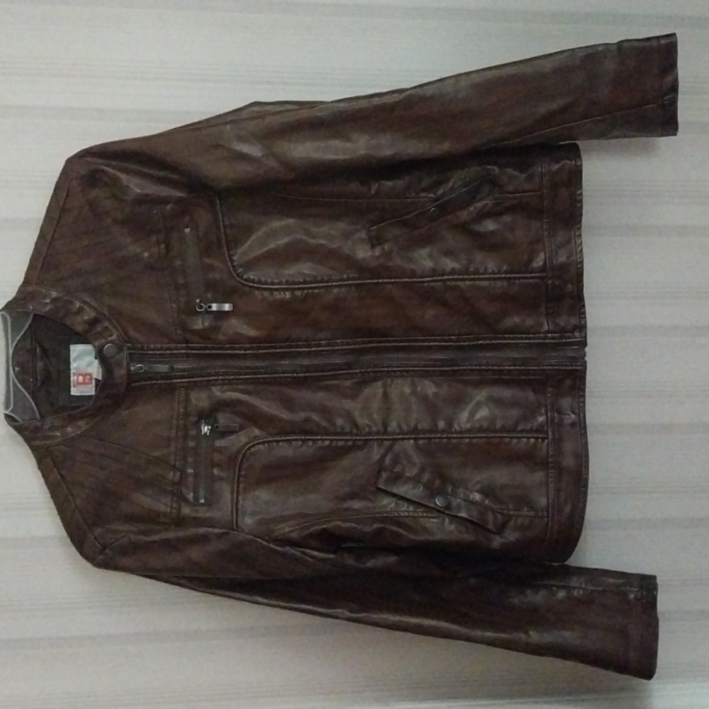 Bernardo Collection Polyurethane Zip Up Jacket Size L